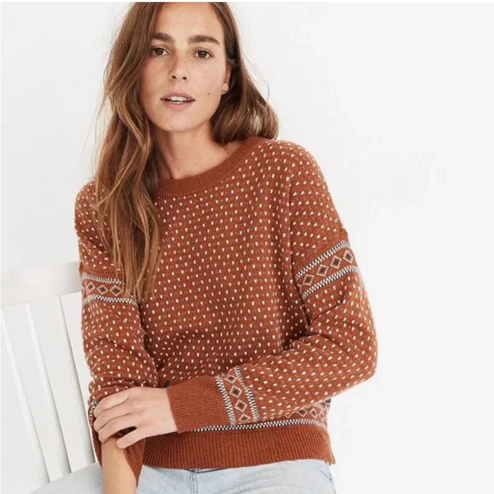 Madewell Woodside Jacquard Pullover
